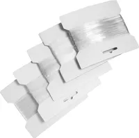 20m Gummilitze transparent, Silikon, elastisches Silikonband, Gummiband, Breitenwahl, Größe:10x0.32mm
