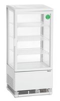 Bartscher Mini-Kühlvitrine 78L, weiß, LxBxH: 3,8x4,25x9,6 cm; 700578G