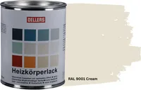 OELLERS Heizkörperlack DIY 1L RAL 9001 Cremeweiß Heizungsfarbe Heizungslack Heizkörperfarbe