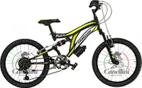 Kinderfahrrad Mtb Full Suspension 20 Colorado 6V Canellini – 20” (Schwarz/Gelb)