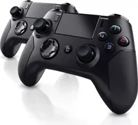 CSL 2x Bluetooth Gamepad Controller mit Dual Vibration für PS4 Touchpad / 3,5mm  / Gyrosensor