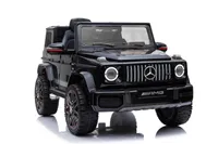 Mercedes G 63 AMG Kinderauto Kinderfahrzeug 12V – Schwarz, 2x25W, RC, mit Musik & LED