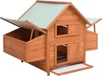 vidaXL Kurník 150x96x110 cm jedľový masív