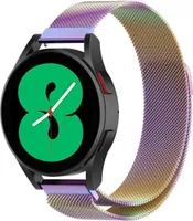 Strap-it Milanese Armband - Kompatibel mit Samsung Galaxy Watch Armband 42mm Edelstahl Armband mit Magnetverschluss - Ersatzarmband - Hochwertiges Material - für Smartwatch 20mm Armband Bunt