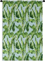 MuchoWow® Wandteppich Wandbehang Vintage - Blätter - Muster 90x135 cm Tapisserie Dekoration Wandtuch - Baumwolle - Wandskulptur