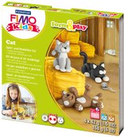 FIMO kids Modellier-Set Form & Play "Cat" Level 2 ofenhärtend