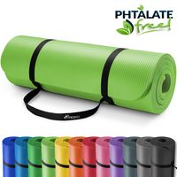 TRESKO mata do jogi mata fitness mata gimnastyczna pilates 190x100x1,5cm jasnozielony