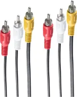 shiverpeaks BS90024-10 Adapter kabla wideo 10 m 3 x RCA czarny (BS90024-10)
