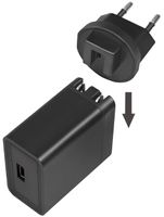 LogiLink USB-Reiseadapter mit 2,1A Fast Charging schwarz