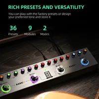 LEKATO Tank-B E-Bass-Effektpedal Multieffekt-Kompressor Aufnahmeverstärker