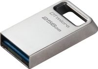 Kingston USB-Stick DataTraveler Micro - USB 3.2 Gen 1 (3.1 Gen 1) - 256 GB - Silber