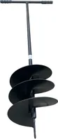 Hand Erdbohrer Handbohrer Erdlochbohrer Hand Bohrer Lochspaten Pfahlbohrer Ø 230mm