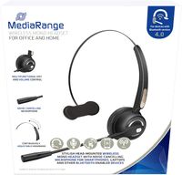 Mediarange Bluetooth Mono Headset mit Mikrofon schwarz MROS305