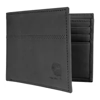 Carhartt Saddle Leather Bifold Wallet B0000207, Farbe:black