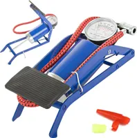 Fußpumpe Fahrradpumpe Fußluftpumpe Autopumpe Tretpumpe Luftpumpe Manometer 7 bar