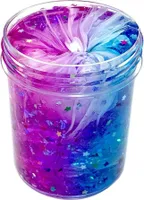 Schleim Schöne Farbe mischender Wolkenschlamm Stress Toys,Spielzeug Geschenke Dekompressionsspielzeug auf, duftende Squishies steigen langsam, Jungen und Mädchen (Mehrfarbig)