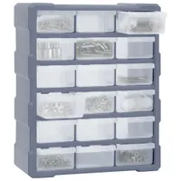 viaczásuvkový organizér vidaXL 18 zásuviek 38x16x47 cm