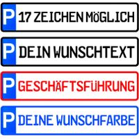 1x  Kennzeichen 17 Zeichen Parkplatzschild Wunschkennzeichen Nummernschild