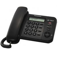 Panasonic KX-TS560, DECT-Telefon, 50 Eintragungen, Anrufer-Identifikation, Schwarz