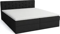 MEBLITO skriňová pružina na manželskú posteľ Merano posteľné boxy matrac H3 200x200 cm čierna (Lux 23)