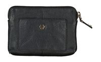 ESPRIT Small Leather Wallet Zip Around Black