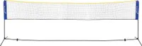 HAUKI Badminton Netz, Tennisnetz 500cm, Blau, Höhe: 156cm, Federballnetz Set inkl. 3x Federball, Trainingsnetz Indoor & Outdoor, Garten