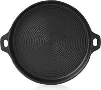 BBQ-Toro Gusseisen Plancha Ø 35 cm | Grillplatte, rund | BBQ Grillpfanne