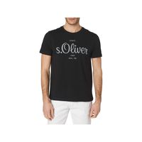 s.Oliver T  Shirt mit LabelPrint schwarz  2057432-XL-9999black in Schwarz, Größe