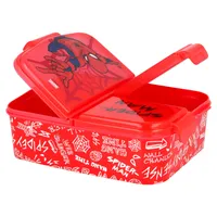 Spider-Man Kinder Premium Brotdose Lunchbox Frühstücks-Box Vesper-Dose mit 3 Fächern