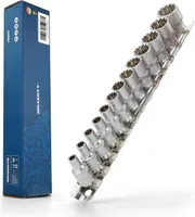 Steckschlüssel-Set-Satz 4-14mm Multiprofil Stecknüsse-Satz 6-12-Kant Vielzahn Zoll E-profil