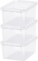 3er-Set SmartStore Aufbewahrungsbox – 8L mit Deckel Classic