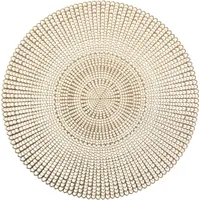 Tischunterlage, dekorative Tischmatte - Gold, Ø 41cm, ZELLER