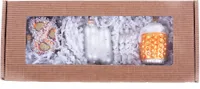 Christbaumschmuck Glas Bayrisches Frühstück 8cm, 3er Set