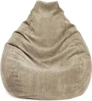 LUMALAND Sitzsack GIANT aus der Cord-Reihe, 135 x 100 cm - Bezug soft & waschbar - Beige