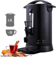 AREBOS Glühweinkocher 950 W, Heißgetränkespender, Einkochautomaten, 6,8 L, mit Auffangschale, Auslasshahn, Thermostat und Überhitzungsschutz