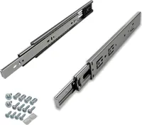 SOTECH 1 Paar (2 St.) Schubladenschienen Vollauszug Selbsteinzug Länge 400 mm Tragkraft 35 kg Höhe 45 mm inkl. Schraubenset