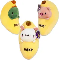 Kawaii Tiere in Banane Kuscheltier 3er Set - ca. 25 cm