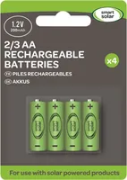 Smart Solar 2/3 AA-Akku NiMh 200 mAh 4er Set