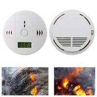 CO Melder Feuermelder Küche Feueralarm Camping Brandmelder LCD Anzeige Alarm 