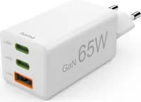 Rychlonabíječka, 2x USB-C, 1x USB-A, mini nabíječka, PD, 65 W, bílá (00201996)