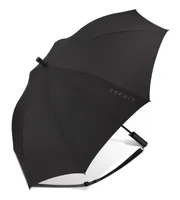 Esprit Slinger Umhänge-Regenschirm Stockschirm Langschirm Automatik Schirm neu(Schwarz)