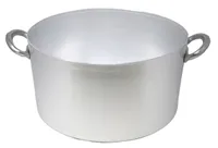 Agnelli Pentole Kasserolle mit Zwei Griffen 38 cm grau Topf