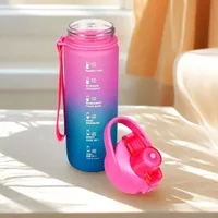 Wasserflasche-Shaker 750 ml Blau/Rosa