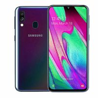 Samsung Galaxy A40 SM-A405FN/DS 64 GB Smartphone - 15 cm (5,9 Zoll) Super AMOLED Full HD Plus 2340 x 1080 - 4 GB RAM - Android 9.0 Pie - 4G - Schwarz - Bar - Cortex A73 Dual-Core 1,80 GHz - 2 SIM Supp