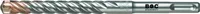 Bohrcraft Steinbohrer Hammerbohrer 4-Schneiden Habo QX-4 // 8,0 x 310/ 250 mm