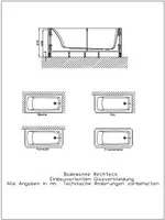 Hoesch 47017.552 Zub. Glasverkleidung schwarz Vorwand