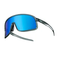 ROCKBROS Fahrradbrille Sonnenbrille winddichte Outdoor Sport Fahrrad Sportbrille Polarisiert (Blau-Weiß)