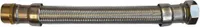 DN25 DVGW Panzerschlauch m. Edelstahlumflechtung 1" AG x 1" ÜM 300 mm