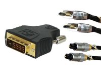 Schwaiger HDMI Audio Video Anschlußset inkl. HDMI + optisch + HDMI/DVI-D Adapter