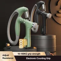Grün Verstellbarer Power Handgriff Unterarmtrainer 10–100kg verstärkter Fitnesstrain
